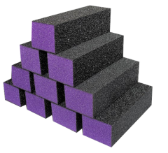 Dixon - 60/100 Purple Black Buffer 3-Way - 12pcs