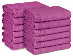 100% Cotton Towels Mauve Double-stitched 16