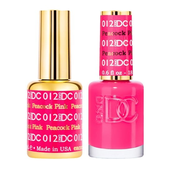 DND DC Pure Gel Polish Set #12 Peacock Pink, 0.5 fl oz 