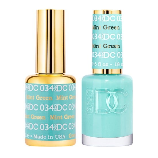 DND DC Pure Gel Polish Set #34 Mint Green, 0.5 fl oz 