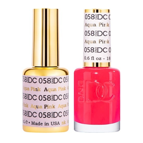 DND DC Pure Gel Polish Set #58 Aqua Pink, 0.5 fl oz 