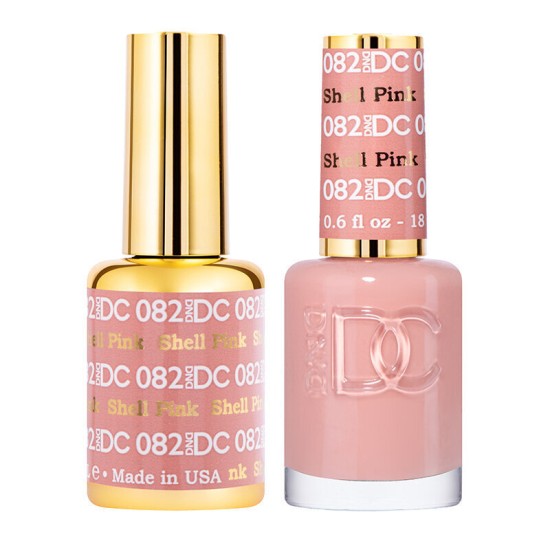 DND DC Pure Gel Polish Set #82 Shell Pink, 0.5 fl oz 