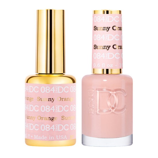 DND DC Pure Gel Polish Set #84 Sunny Orange, 0.5 fl oz 