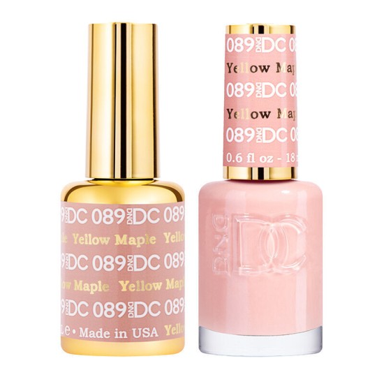 DND DC Pure Gel Polish Set #89 Yellow Maple, 0.5 fl oz 