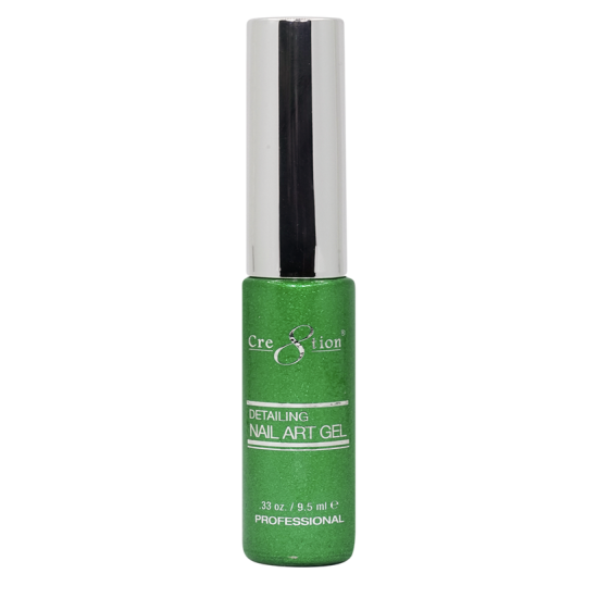 Cre8tion Nail Striper Gel #29 Green Glitter 0.33 fl oz