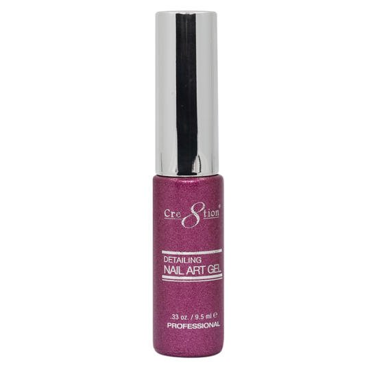 Cre8tion Nail Striper Gel #38 Fuchsia Platinum 0.33 fl oz