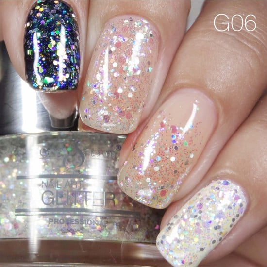 Cre8tion Nail Art Glitter #6 .5oz