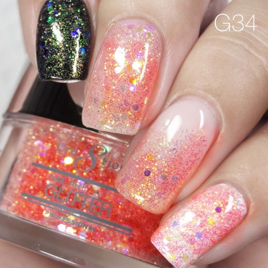 Cre8tion Nail Art Glitter #34 .5oz