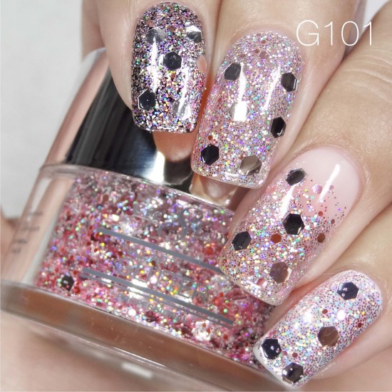 Cre8tion Nail Art Glitter #101 .5oz