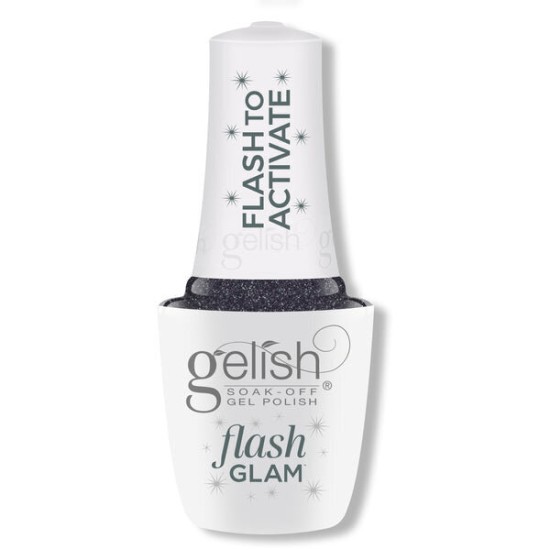 Gelish Never Stop Glistening, Dusty Blue Glitter