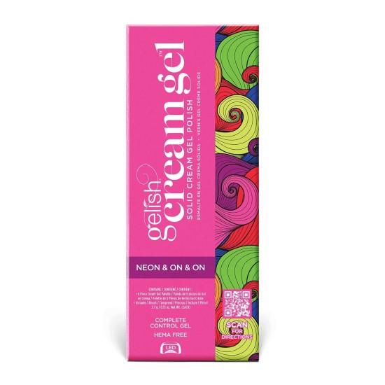 Gelish Solid Cream Gel Neon & On & On, 6 Color Palette