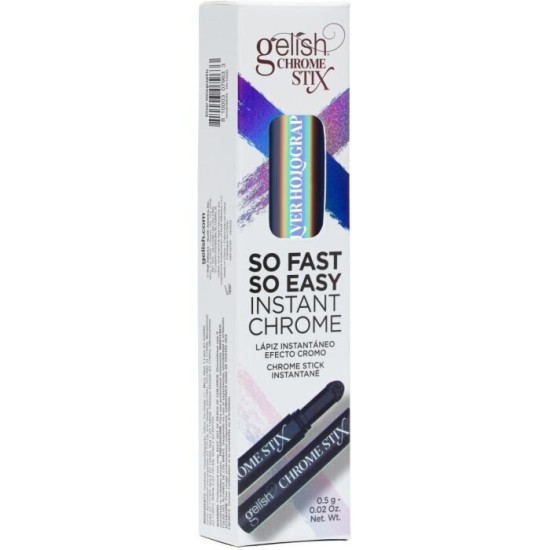 Gelish Chrome Stix Silver Holographic
