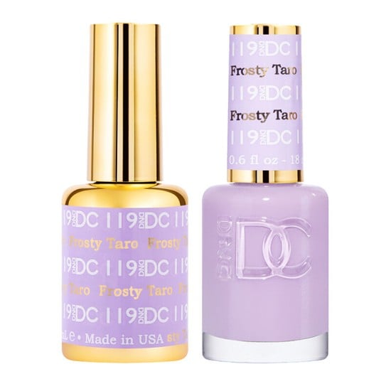 DND DC Pure Gel Polish Set #119 Frosty Taro, 0.5 fl oz 