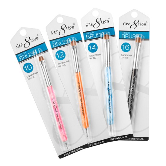 Cre8tion French Brush with Dot Tool - Total 4 sizes