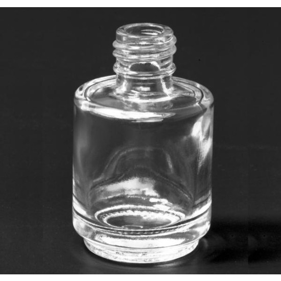 No Print Empty Glass Bottle Round .5oz