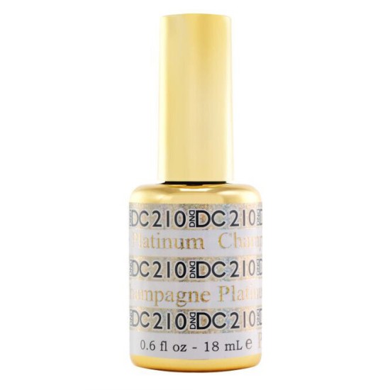 DND DC Gel #210 Champagne Platinum, 0.5 fl oz