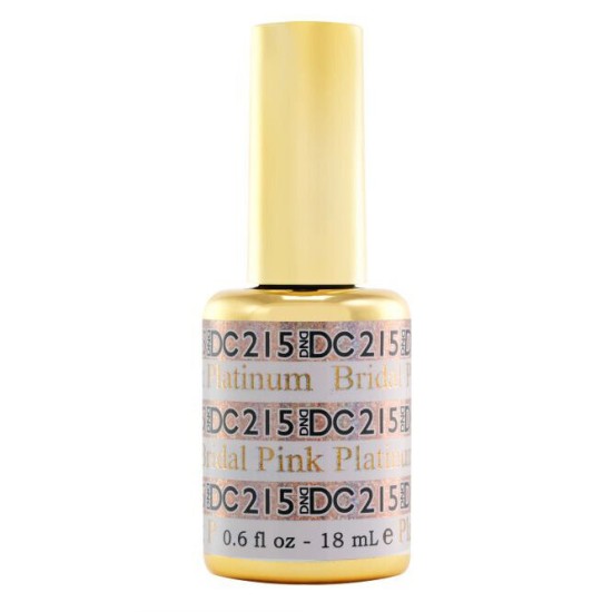DND DC Gel #215 Bridal Pink Platinum, 0.5 fl oz