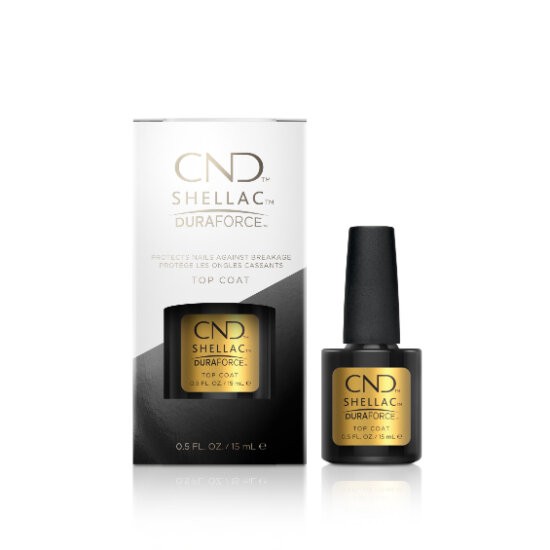 CND Shellac Gel DURAFORCE Top Coat, 0.5 fl oz