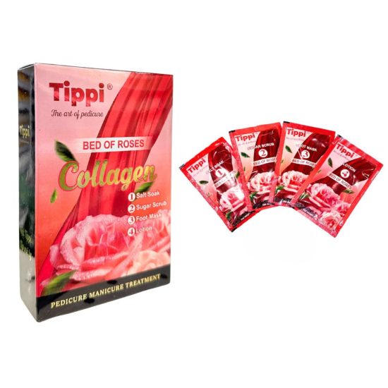 Tippi 4-in-1 Collagen Pedi Kit Bed of Roses