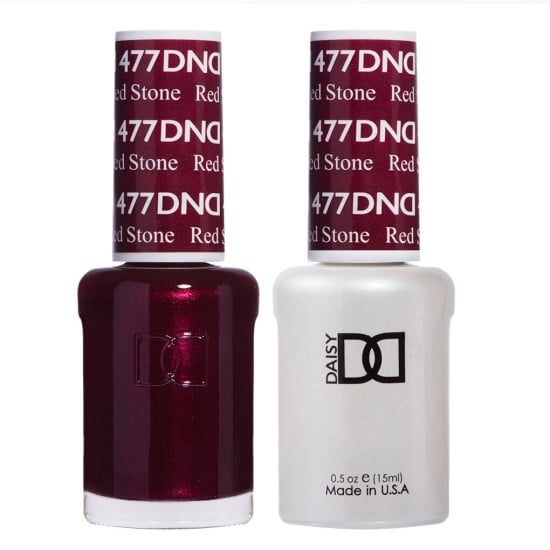 DND Gel Polish Set #477 Red Stone, 0.5 fl oz