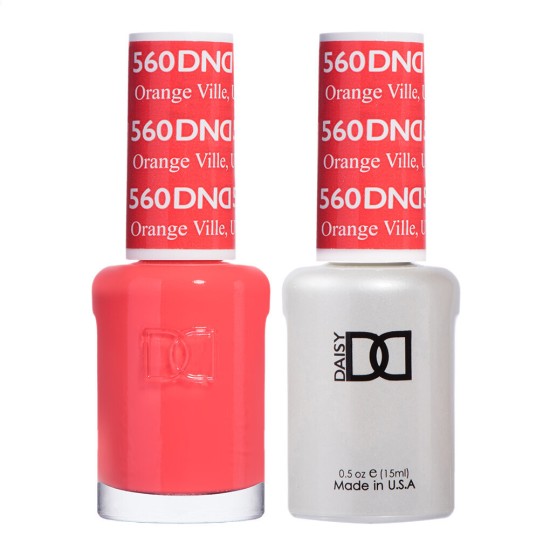 DND Gel Polish Set #560 Orange Ville, UT, 0.5 fl oz