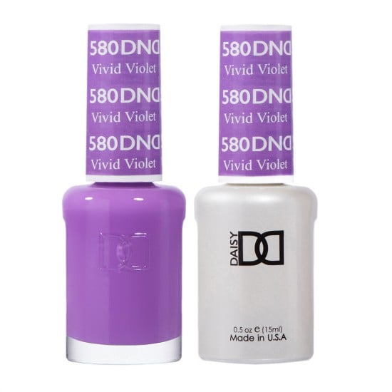 DND Gel Polish Set #580 Vivid Violet, 0.5 fl oz