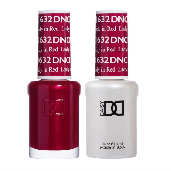 DND Gel Polish Set #632 Lady In Red, 0.5 fl oz