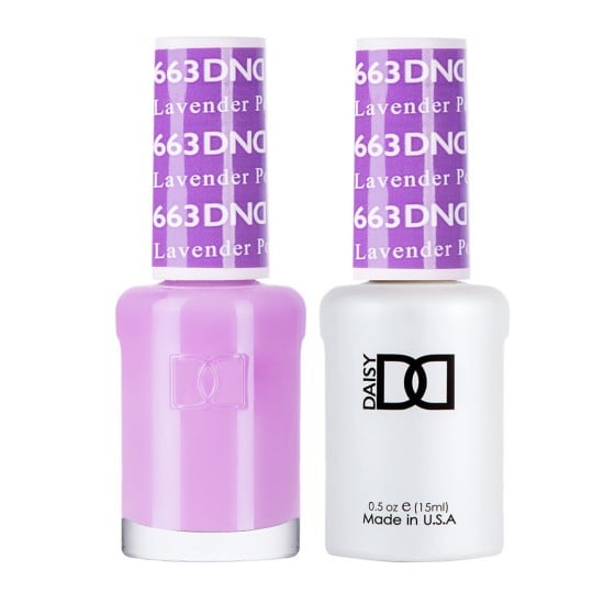 DND Gel Polish Set #663 Lavender Pop, 0.5 fl oz 