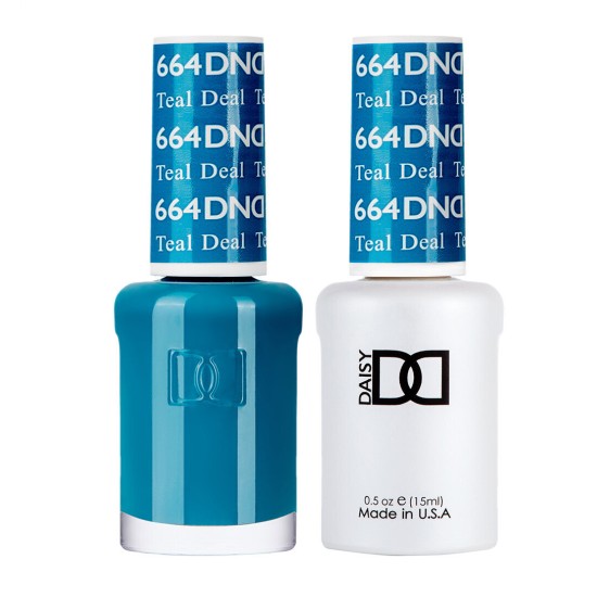 DND Gel Polish Set #664 Teal Deal, 0.5 fl oz 
