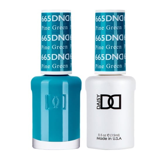 DND Gel Polish Set #665 Pine Green, 0.5 fl oz 