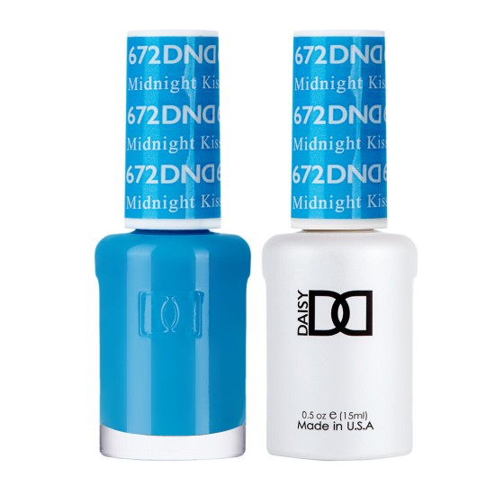 DND Gel Polish Set #672 Midnight Kiss, 0.5 fl oz 
