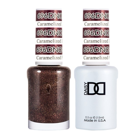 DND Gel Polish Set #696 Caramelized Plum, 0.5 fl oz