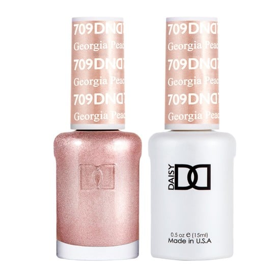 DND Gel Polish Set #709 Georgia Peach, 0.5 fl oz