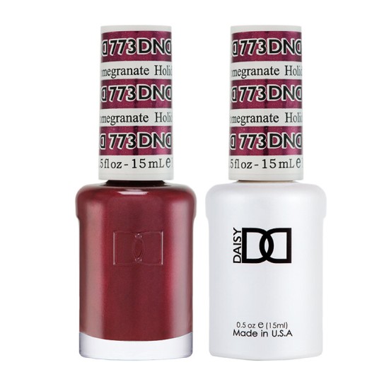 DND Gel Polish Set #773 Holiday Pomegranate, 0.5 fl oz