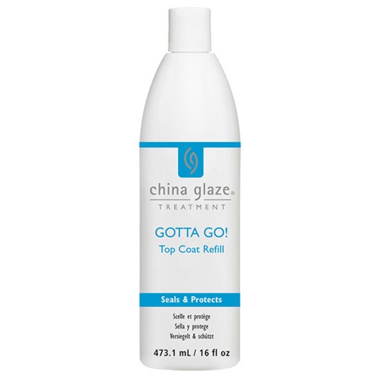 China Glaze Gotta Go Regular Top Coat 16oz