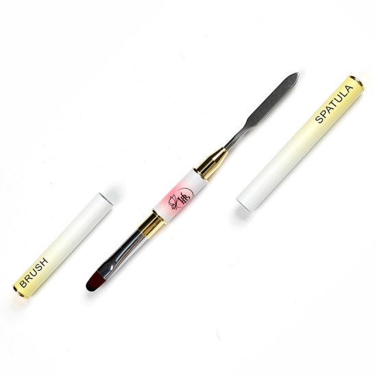 HYBA HyGEL #15 HYBRID Dual Brush + Spatula