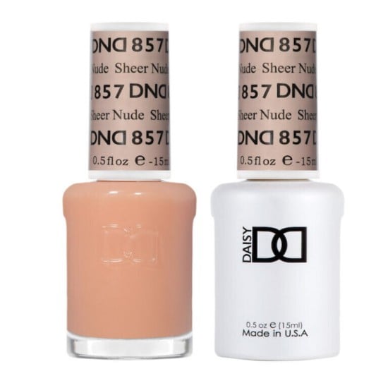 DND Gel Polish Set #857 Sheer Nude, 0.5 fl oz
