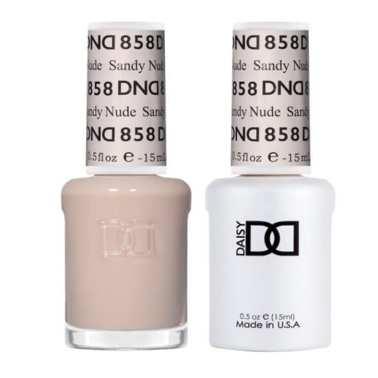 DND Gel Polish Set #858 Sandy Nude, 0.5 fl oz