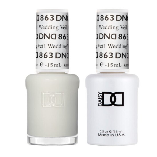 DND Gel Polish Set #863 Wedding Veil, 0.5 fl oz