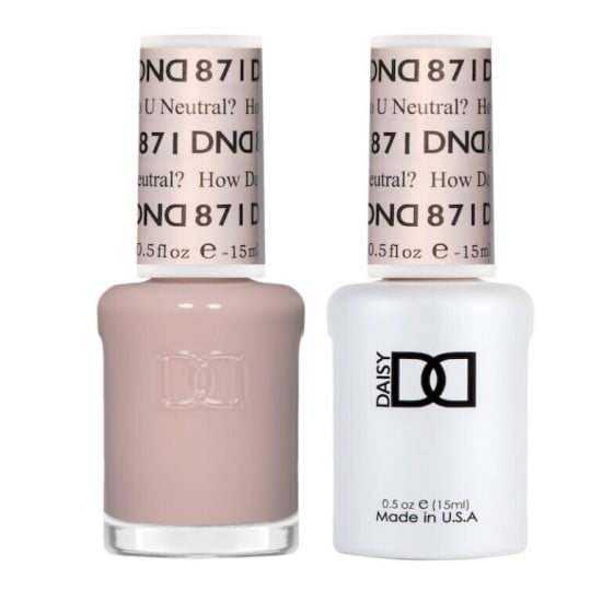 DND Gel Polish Set #871 How Do U Neutral?, 0.5 fl oz
