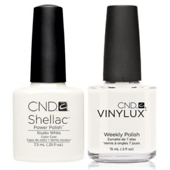 CND Gel & Polish Duo Studio White, 2pc Bundle