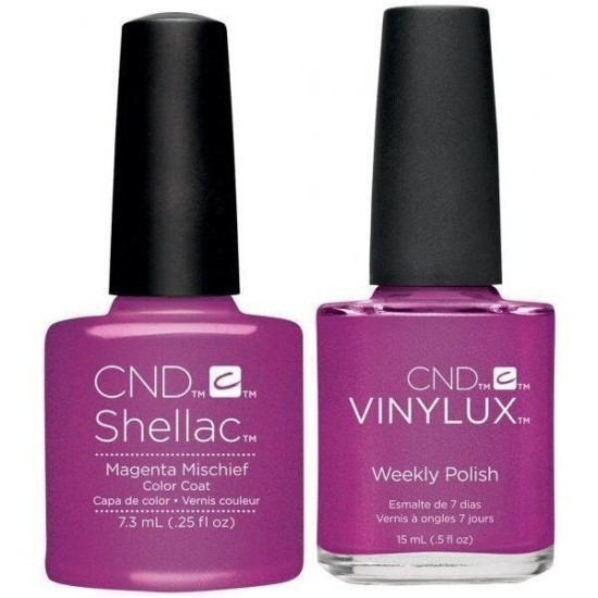 CND Gel & Polish Duo Magenta Mischief, 2pc Bundle
