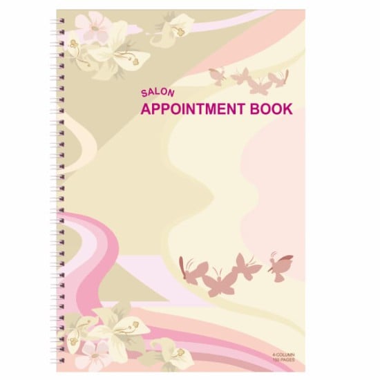 Salon Appointment Book 4-Column