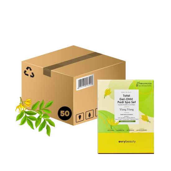 Avry Total Gel-Ohh! Pedi Spa Set, Ylang Ylang, 50pk Bundle