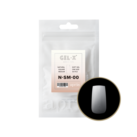 APRÉS Gel-X® Ombre Natural Square Medium Refill Bag-00