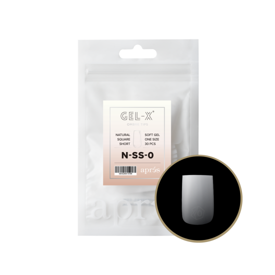 APRÉS Gel-X® Ombre Natural Square Short Refill Bag-0