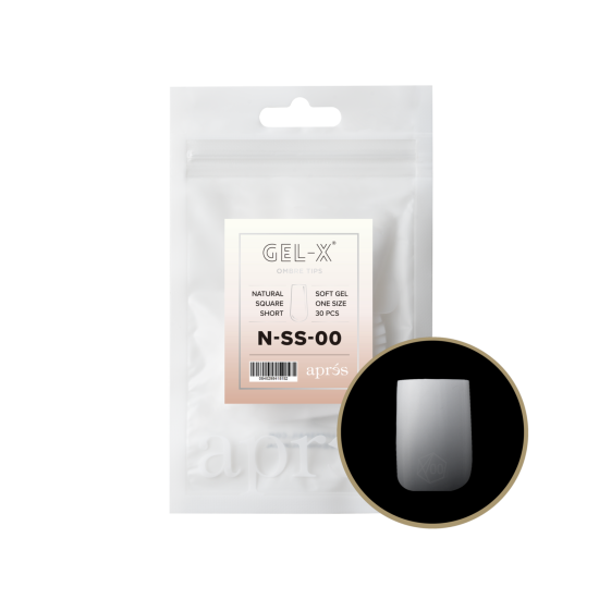 APRÉS Gel-X® Ombre Natural Square Short Refill Bag-00