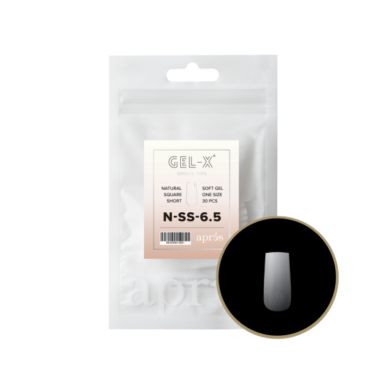 APRÉS Gel-X® Ombre Natural Square Short Refill Bag-6.5