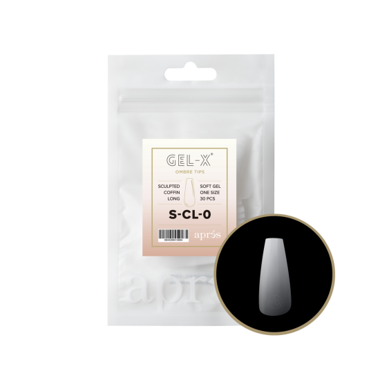 APRÉS Gel-X® Ombre Sculpted Coffin Long Refill Bag-0