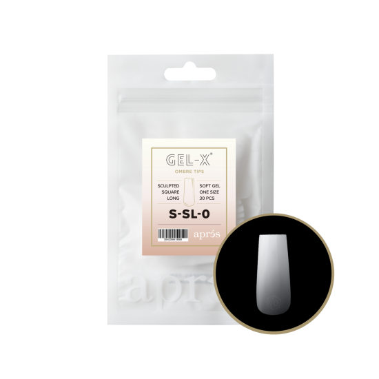 APRÉS Gel-X® Ombre Sculpted Square Long Refill Bag-0